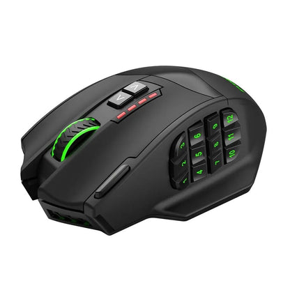 E - YOOSO X - 33 RGB USB 2.4G Wireless Gaming Mouse 16000 DPI 16 Buttons Programmable Game Optical Mice for Computer PC Laptop - Asmota
