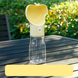 Large Capacity Transparent Plastic Dog Water and Food Bowl Bottle