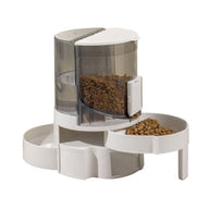 Automatic Water Change Cat Feeder with Stainless Steel Bowls