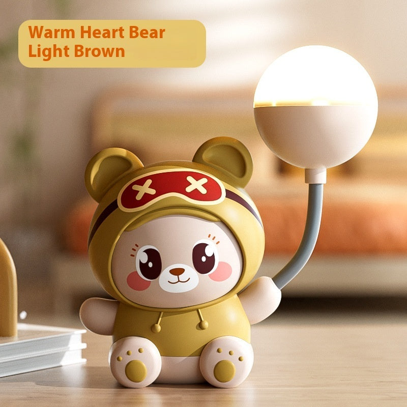 Cartoon Cute Pet Table Lamp Folding USB Charging Bedroom Bedside Lamp