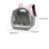 Transparent Plastic Dog Carrier Backpack for Small Breeds