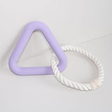 Pet Toy Foam TPR Cotton Rope Triangle Tug-of-war Molar