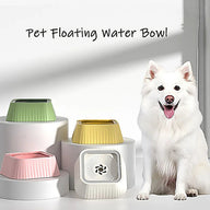 Splash-Resistant Floating Plastic Dog Water Bowl