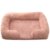 Plush Round Winter Dog Bed in Multiple Colors and Sizes