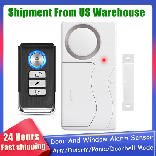 Elecpow Door Window Burglar Alarm Sensor Wireless Remote Control Anti - Theft Alarm System Kit Home Security Door Open Detectors - Asmota