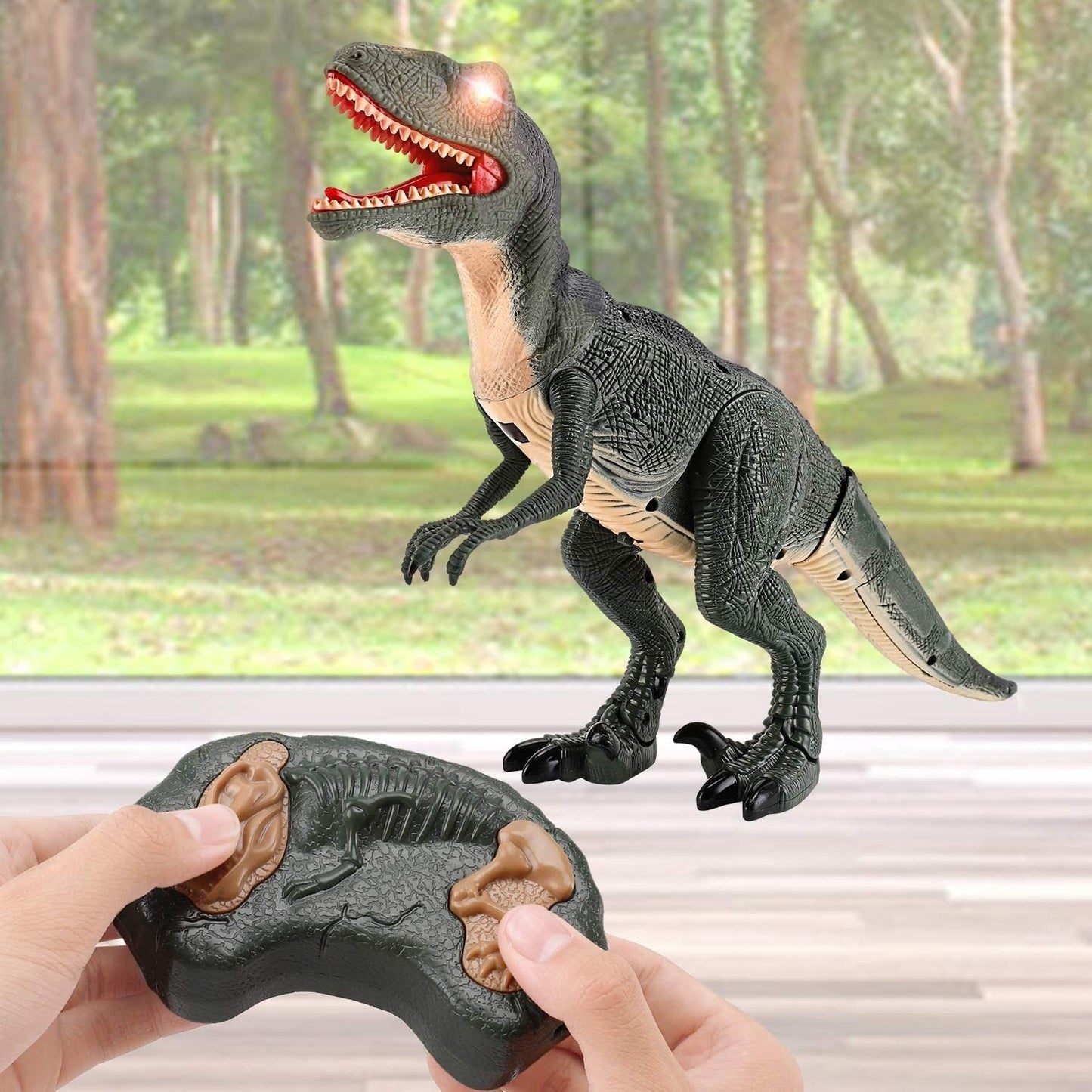 Electric Dinosaur Simulation Walking Animal Remote Control Toy - Asmota