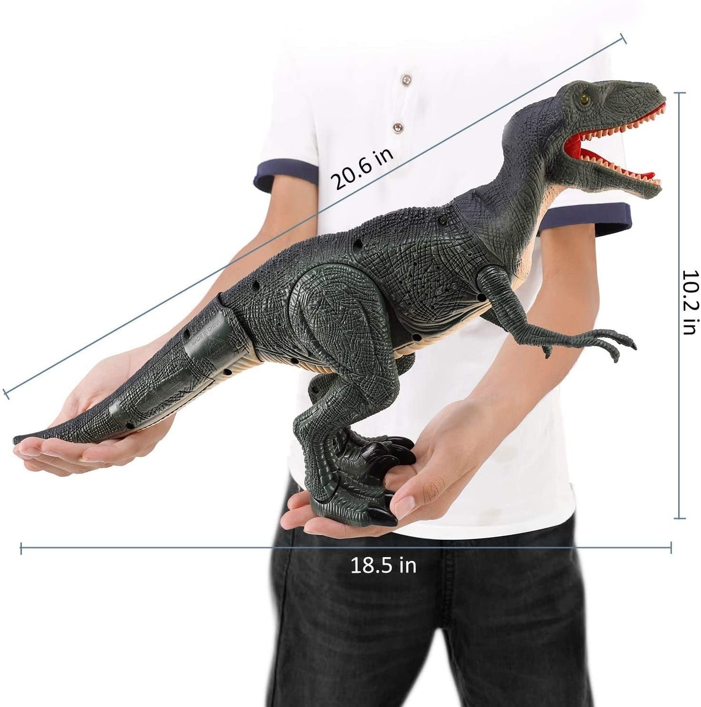 Electric Dinosaur Simulation Walking Animal Remote Control Toy - Asmota