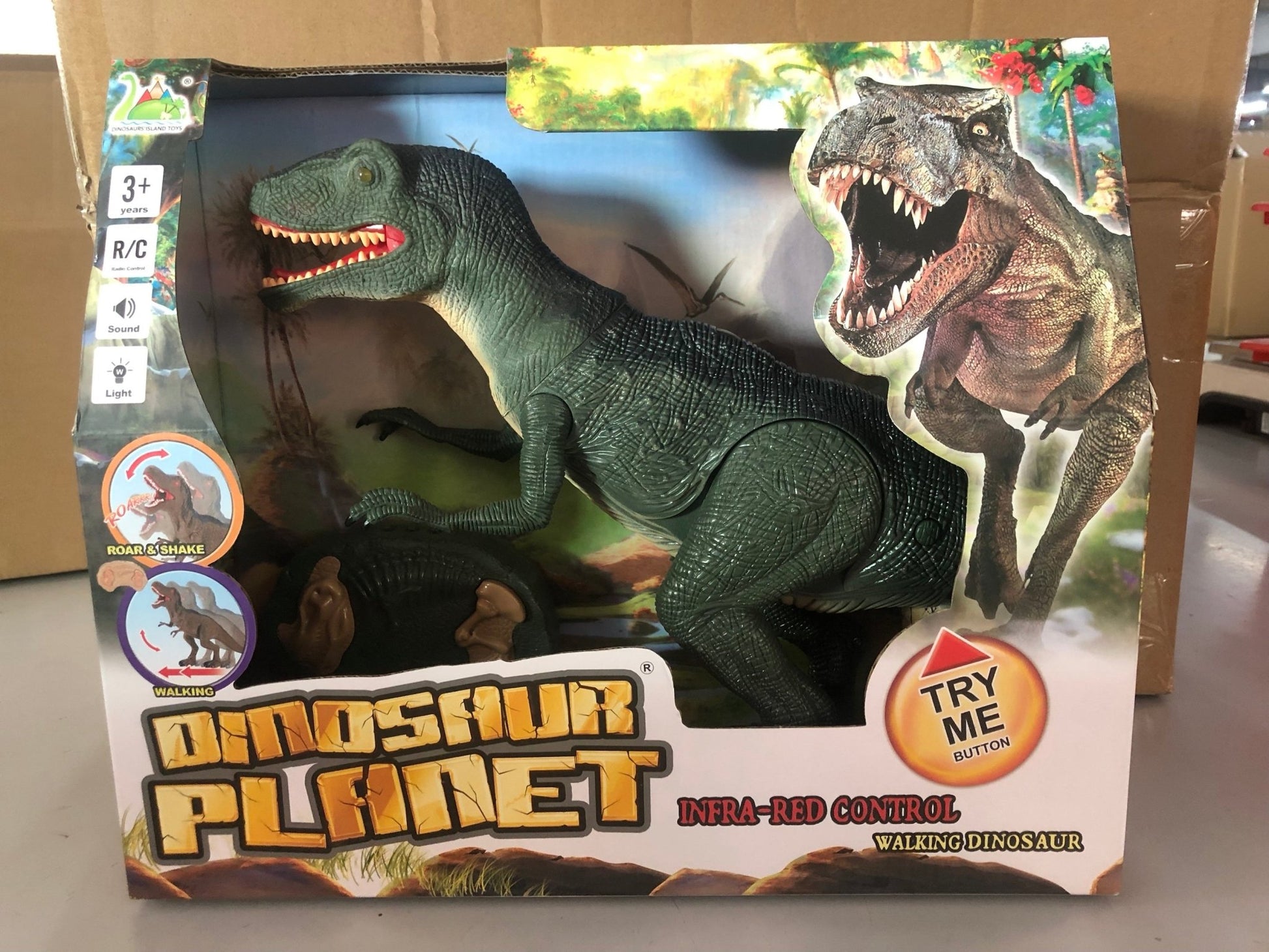 Electric Dinosaur Simulation Walking Animal Remote Control Toy - Asmota