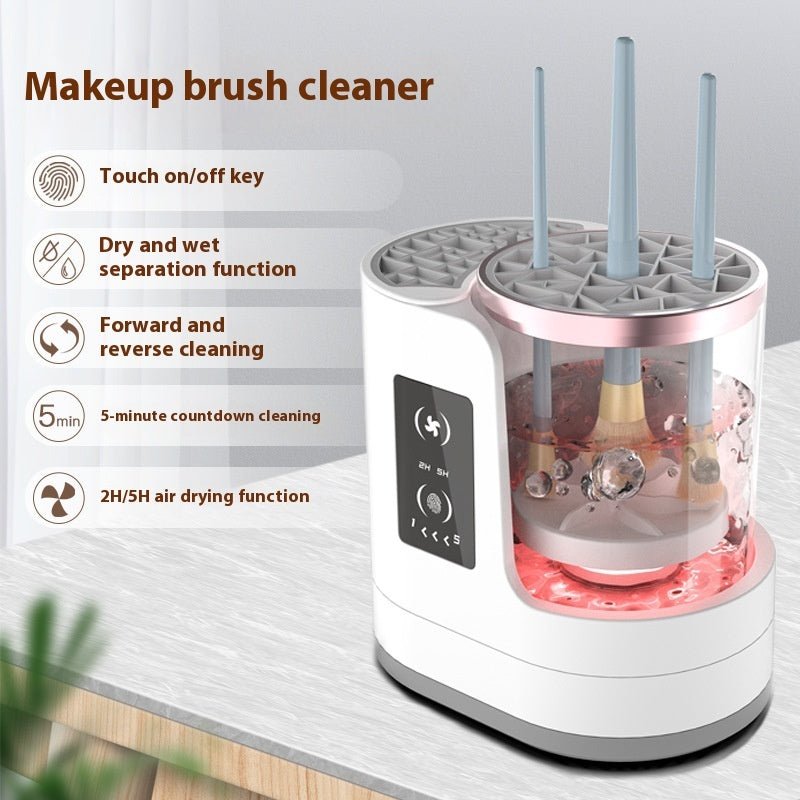 Electric Makeup Brush Cleaner Rechargeable Makeup Brushes Cleaning Tool Automatic Makeup Brush Cleaning Stand Device - Asmota