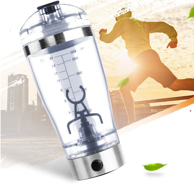 Electric Protein Shake Stirrer USB Shake Bottle Milk Coffee Blender Kettle Sports And Fitness Charging Electric Shaker Cup - Asmota