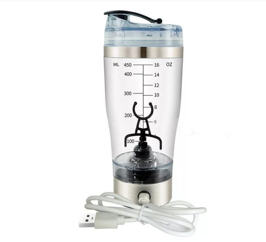 Electric Protein Shake Stirrer USB Shake Bottle Milk Coffee Blender Kettle Sports And Fitness Charging Electric Shaker Cup - Asmota