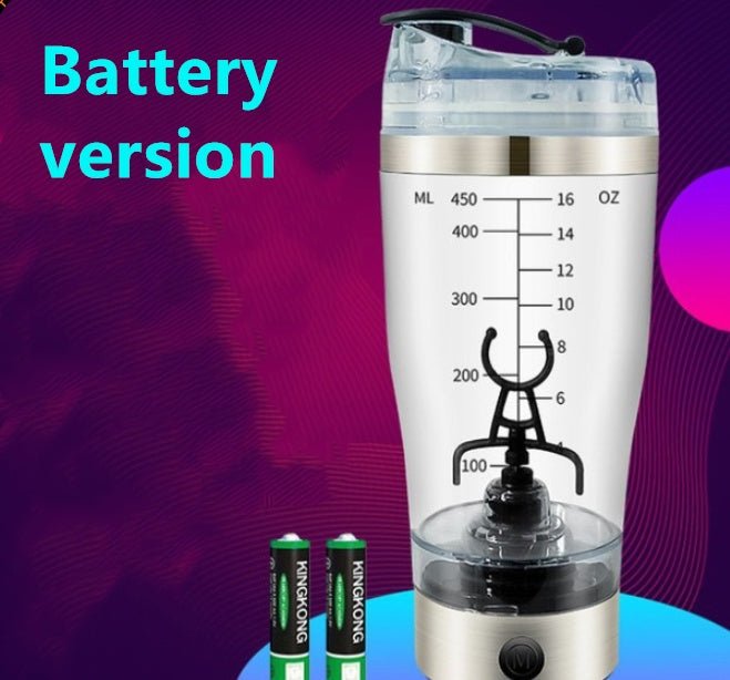 Electric Protein Shake Stirrer USB Shake Bottle Milk Coffee Blender Kettle Sports And Fitness Charging Electric Shaker Cup - Asmota
