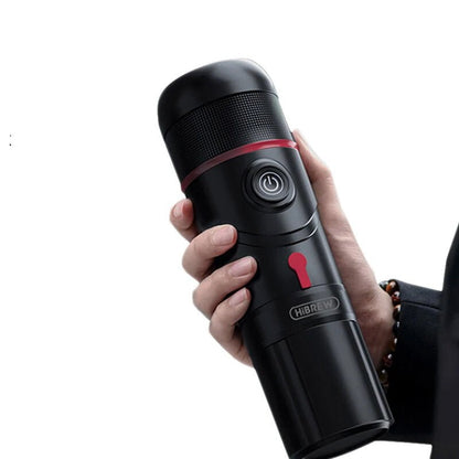 [EU/US/AE Direct] HiBREW H4 Multifunctional Portable Coffee Machine Adapter & Storage Bag & Foldable Holder Compatible with NS Capsules DG Capsules & Ground Coffee for Outdoor Activities - Asmota