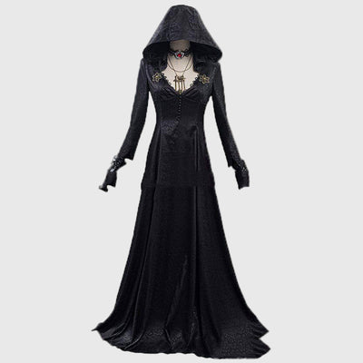 Evil Village Cosplay Costume Vampire Lady Dress Outfits Halloween Carnival Suit
