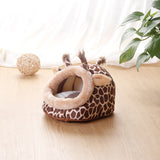Small Animal Oxford Cloth Sleep Nest Bed with Animal Patterns for Cats