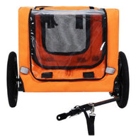 Heavy Duty Collapsible Dog Bike Trailer with 16" All Terrain Wheels