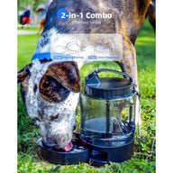 Lassot Large Capacity Portable Pull-Out Dog Water Bowl Black
