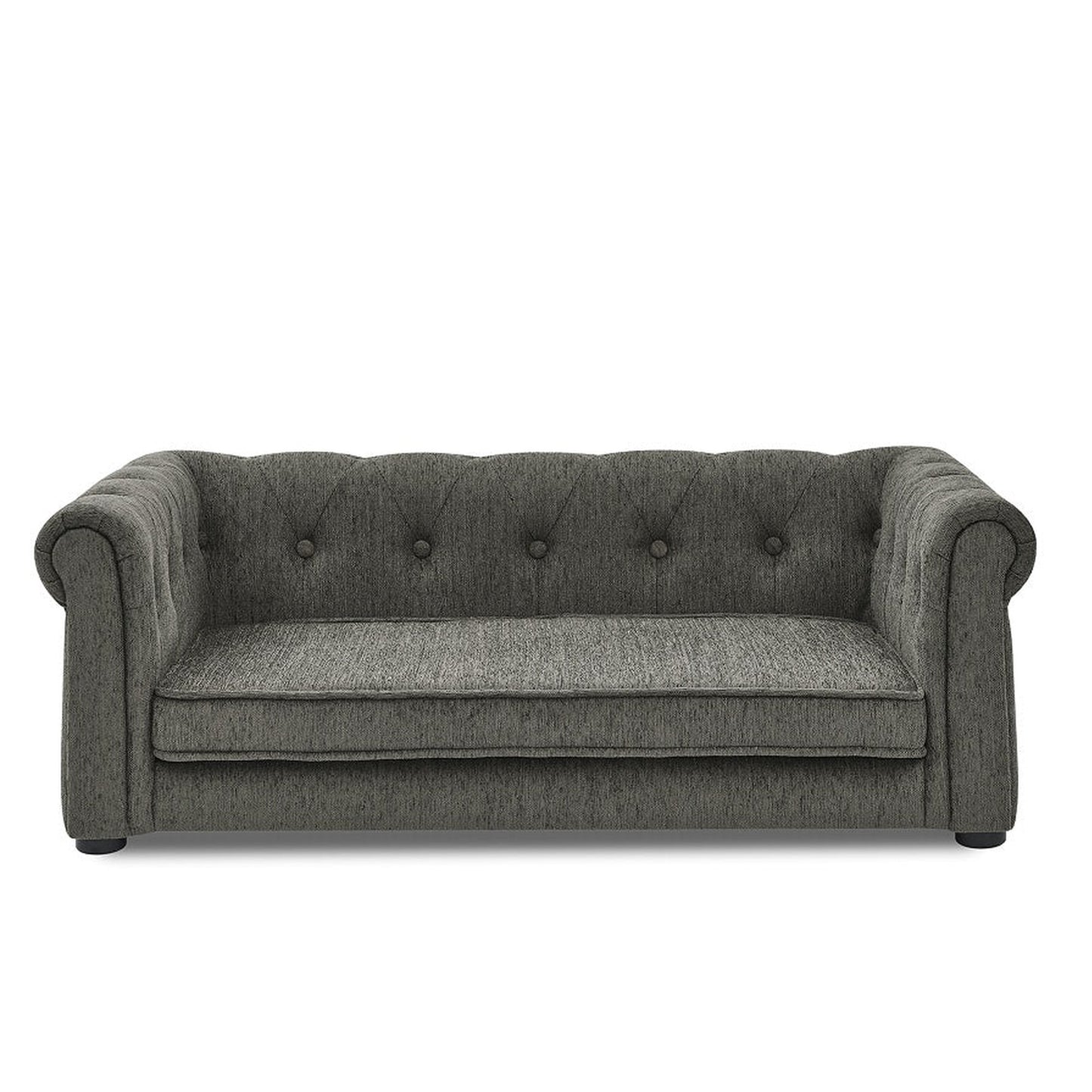 Rectangular Dark Grey PP Dog Bed for Medium and Large Dogs
