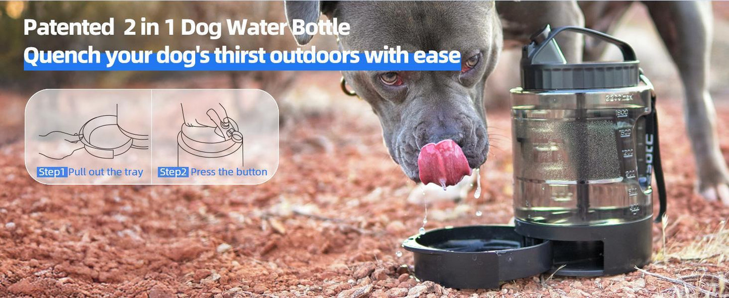 Lassot Portable Pull-out Water Bowl For Dogs, Large Capacity, Perfect For Camping, Hiking, Beach Trips, Road Trips, And Park Walks.