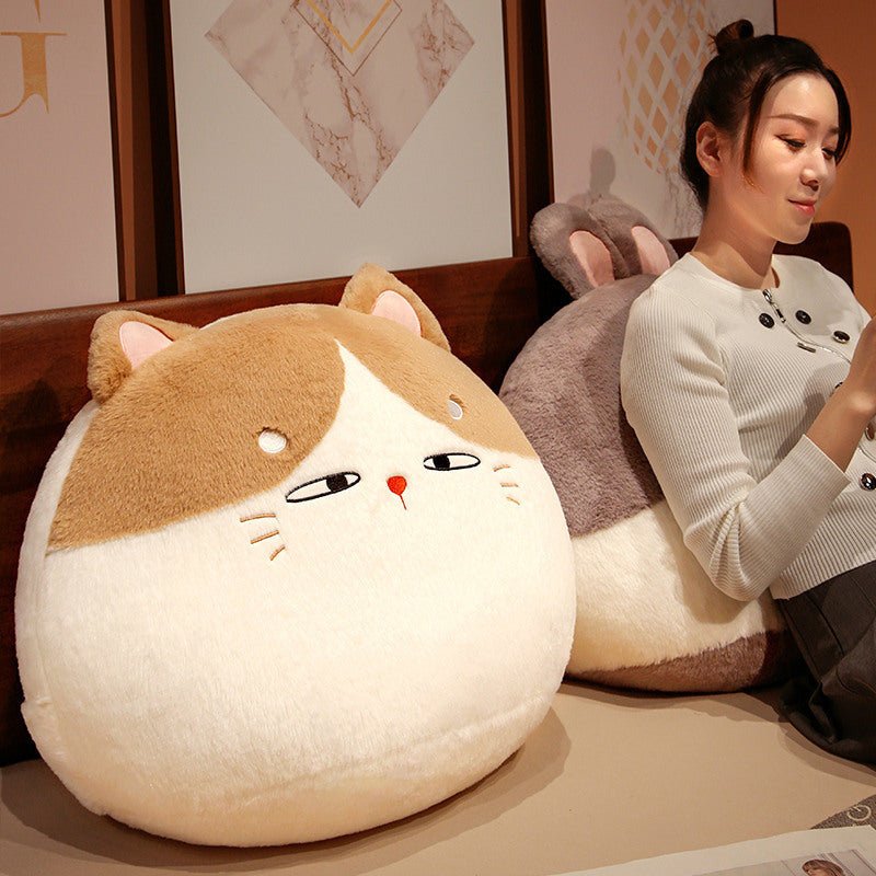 Fat Cat Plush Toy Cute Little Rabbit Bed Pillow Cushion Girl Sleeping Cuddle Sleeping Doll - Asmota