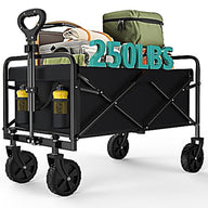 440lb Capacity Foldable Extra Long Nylon Dog Carrier Trolley