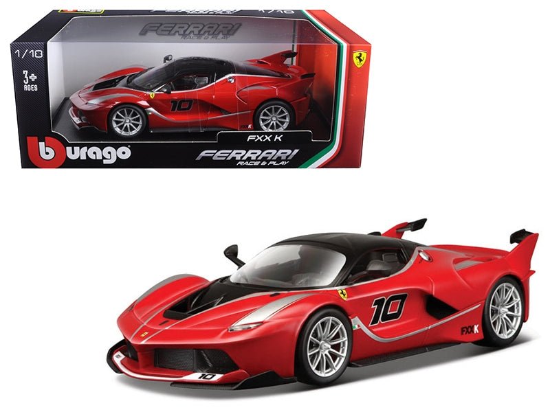 Ferrari FXX - K 10 Red 1/18 Diecast Model Car by Bburago - Asmota