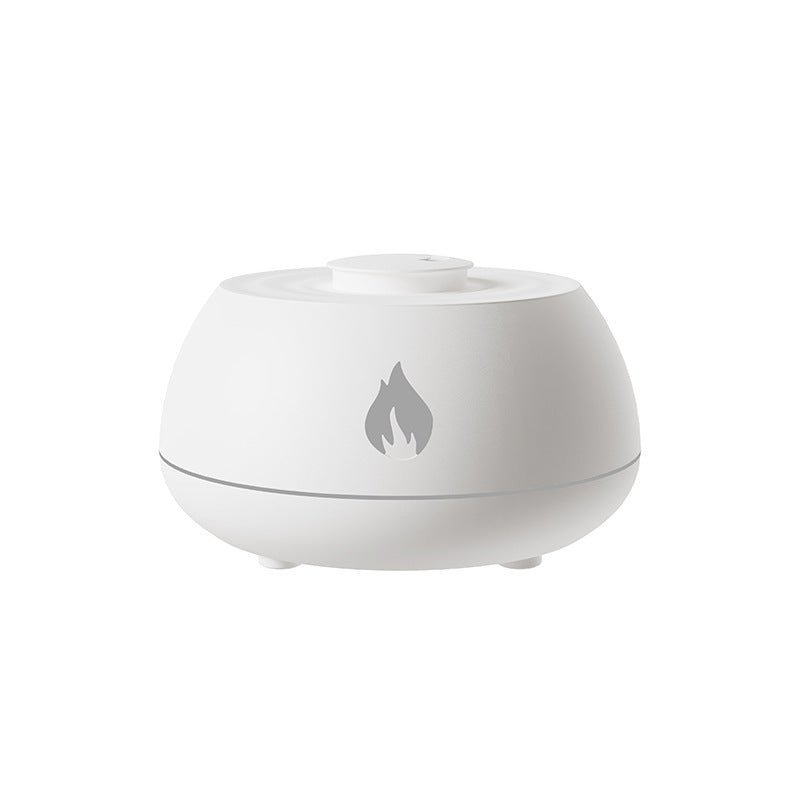 Flame Humidifier Aromatherapy Diffuser 7 Colors Light Home Air Humidifier 130ML USB Room Fragrance Essential Oil Diffuser - Asmota