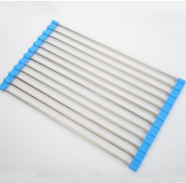 Folding Kitchen Drain Sink Rack Stainless Steel - Asmota