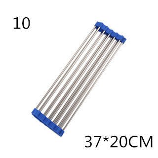 Folding Kitchen Drain Sink Rack Stainless Steel - Asmota