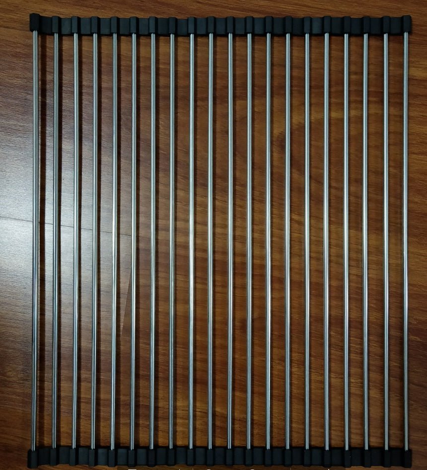 Folding Kitchen Drain Sink Rack Stainless Steel - Asmota