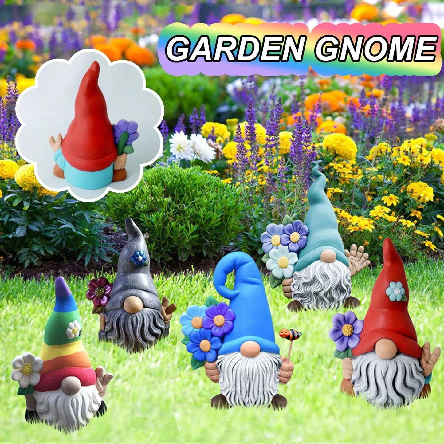 Funny Resin Figurines Naughty Garden Gnome Garden Decoration Statue Gnome Decoration Villa Home Figurines Decoartion Lovely - Asmota