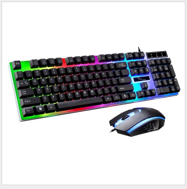 G21 Wired U U Mouse And Keyboard Set Suspended Lighting Mechanical Feel Game Mouse And Keyboard Set - Asmota
