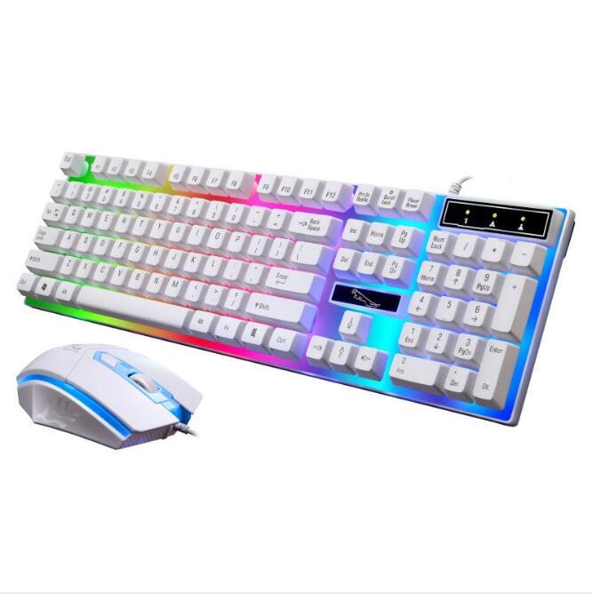 G21 Wired U U Mouse And Keyboard Set Suspended Lighting Mechanical Feel Game Mouse And Keyboard Set - Asmota