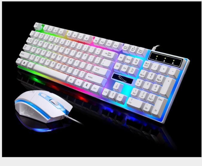 G21 Wired U U Mouse And Keyboard Set Suspended Lighting Mechanical Feel Game Mouse And Keyboard Set - Asmota