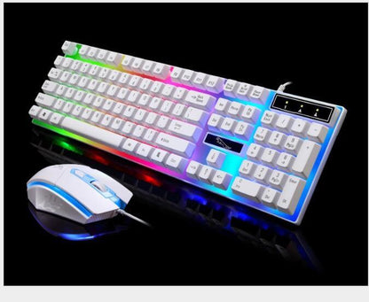 G21 Wired U U Mouse And Keyboard Set Suspended Lighting Mechanical Feel Game Mouse And Keyboard Set - Asmota