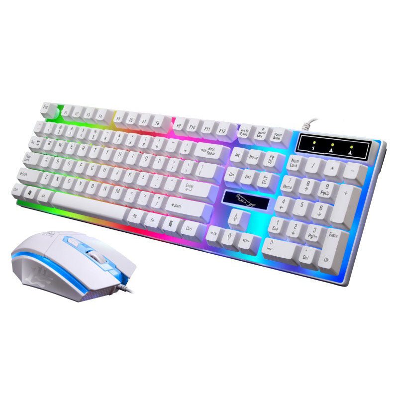 G21 Wired U U Mouse And Keyboard Set Suspended Lighting Mechanical Feel Game Mouse And Keyboard Set - Asmota