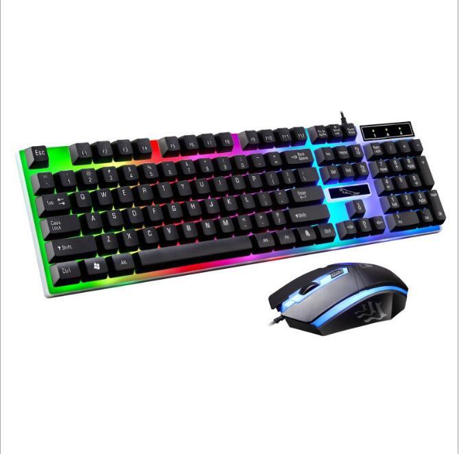 G21 Wired U U Mouse And Keyboard Set Suspended Lighting Mechanical Feel Game Mouse And Keyboard Set - Asmota