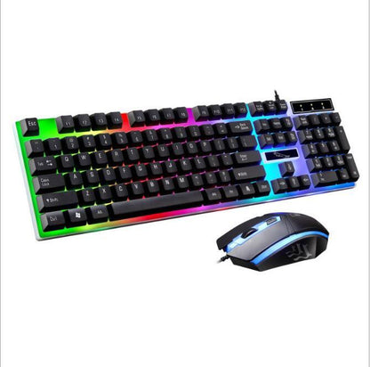 G21 Wired U U Mouse And Keyboard Set Suspended Lighting Mechanical Feel Game Mouse And Keyboard Set - Asmota