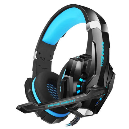 G9000 Gaming Headset Over - Ear Wired Headphones Deep Bass Stereo Casque LED Light Earphone with Mic for PS4 PS5 Switch XBOX PC - Asmota