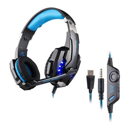 G9000 Headphones Gaming Headset with Microphone 3.5+USB Single Hole Headset for PS4 - Asmota