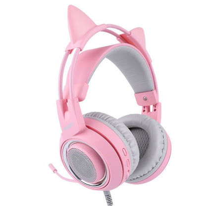 G951 Gaming Headset USB 7.1 Virtual Surround Sound Headsets LED Cat Ear Headphones - Asmota