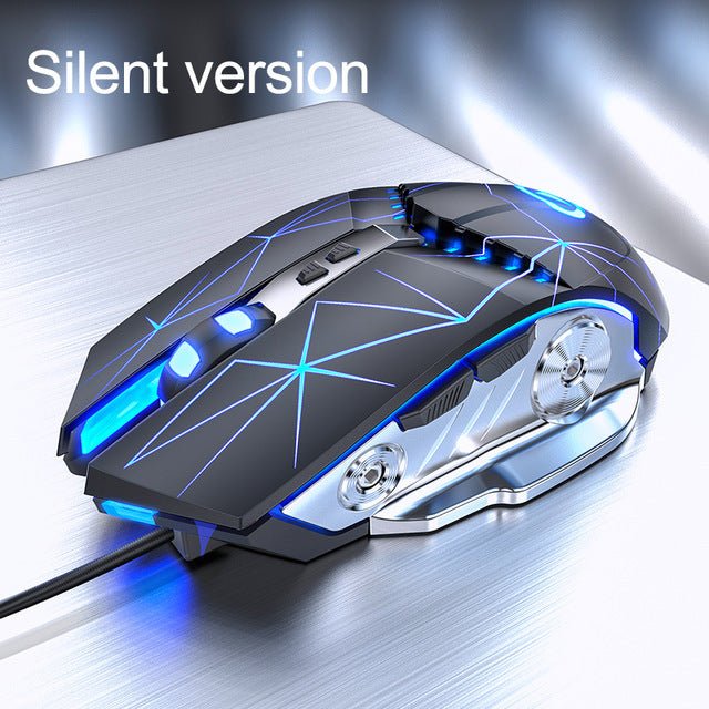 Gaming Mouse Wired Silent Gaming Mechanical Computer Desktop Notebook Office - Asmota