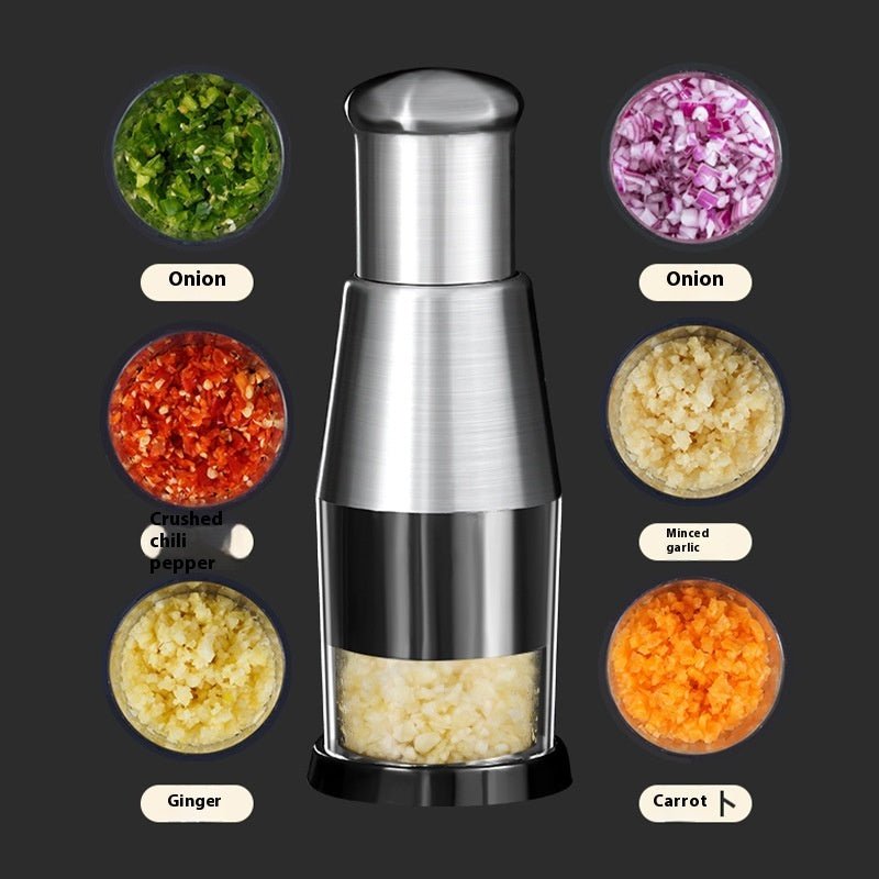 Garlic Crusher Onion Chopper Multipeler Vegetables Chopper Manual Garlic Press Machine Garlic Squeezer Kitchen Gadget - Asmota