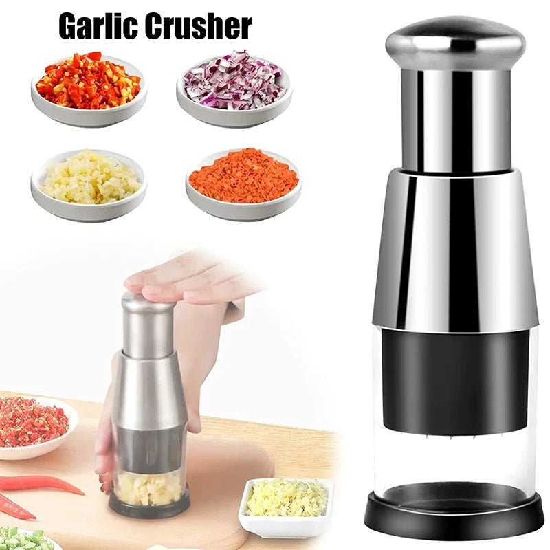 Garlic Crusher Onion Chopper Multipeler Vegetables Chopper Manual Garlic Press Machine Garlic Squeezer Kitchen Gadget - Asmota