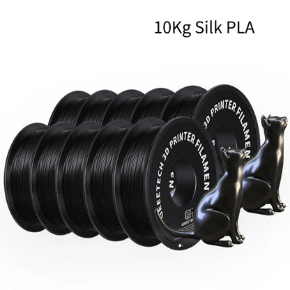 GEEETECH 10Kg 3d Silk PLA Filament 1.75mm Spool Wire For 3D Printer Material,Safety, Vacuum packaging - Asmota