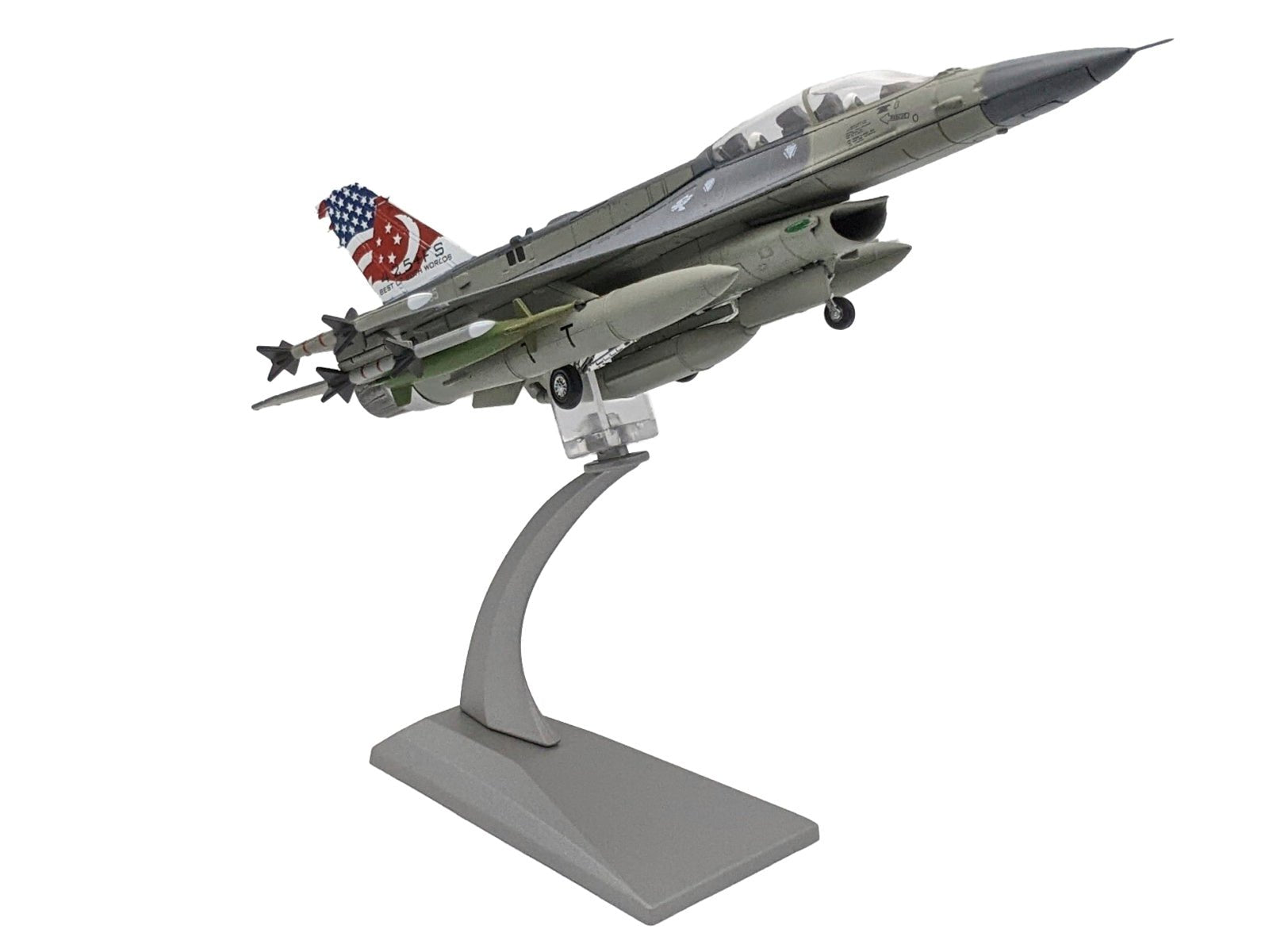 General Dynamics F - 16D Fighting Falcon Fighter Aircraft "425th Fighter Squadron Best of Both Worlds Peace Carvin II 25th Anniversary Livery 56th Fighter Wing Luke AFB" (2018) United States Air Force 1/72 Diecast Model Airplane - Asmota