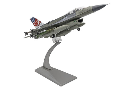 General Dynamics F - 16D Fighting Falcon Fighter Aircraft "425th Fighter Squadron Best of Both Worlds Peace Carvin II 25th Anniversary Livery 56th Fighter Wing Luke AFB" (2018) United States Air Force 1/72 Diecast Model Airplane - Asmota
