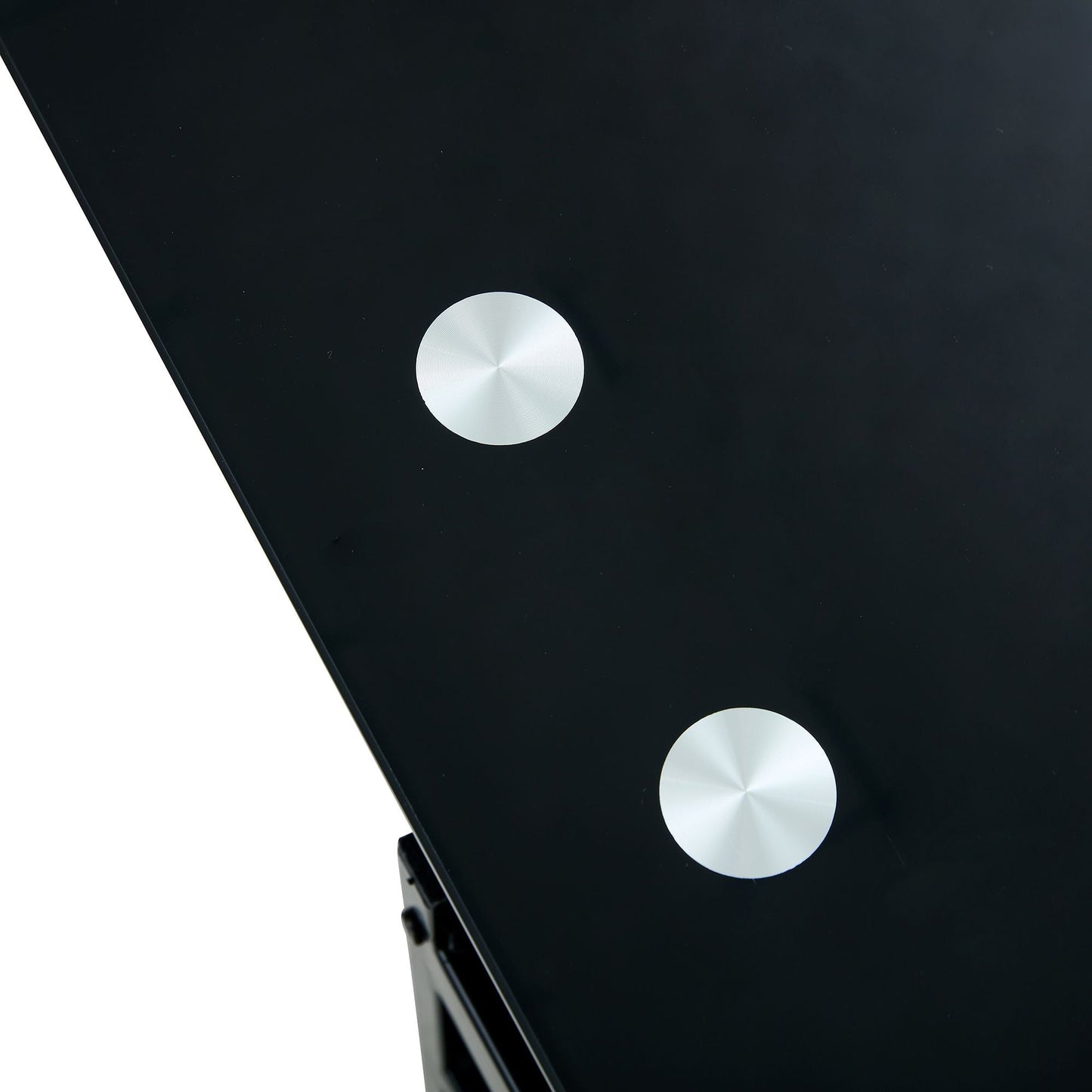 Glass Lift Top Coffee Table, Modern Simple 2 - Layer Tempered Glass Coffee Table for Living Room, Black - Asmota