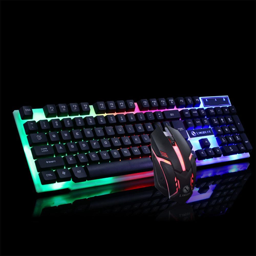 GTX300 Gaming CF LOL Gaming Keyboard Mouse Glowing Set - Asmota