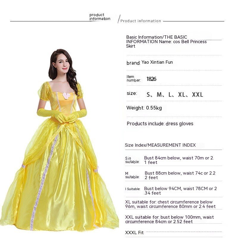 Halloween Costume Princess Dress Party Stage Wear - Asmota